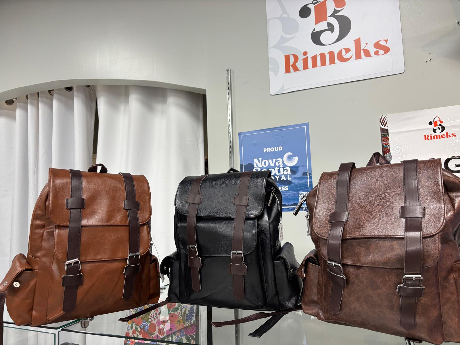Rimeks Soft PU Leather Heritage Backpack