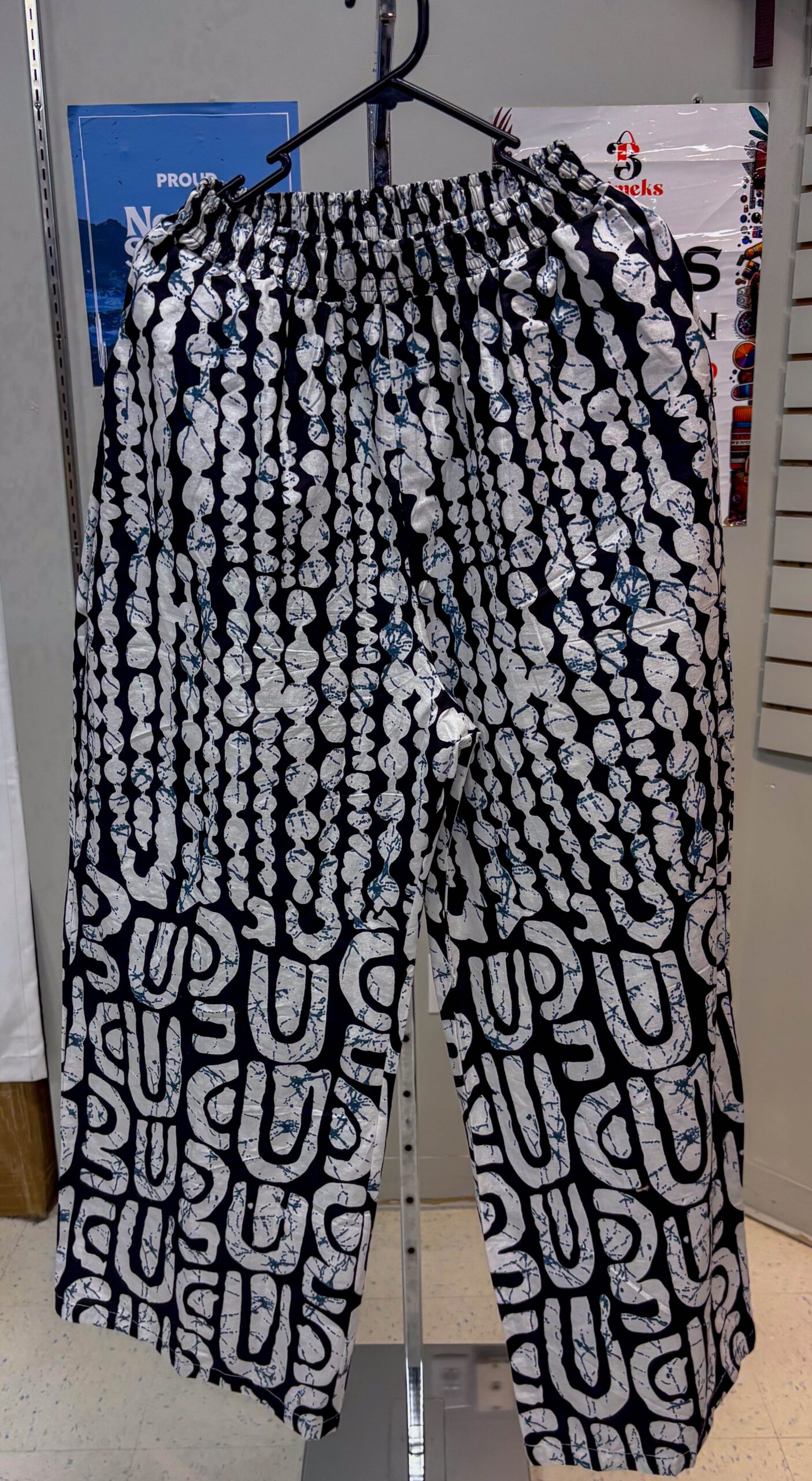 Ankara Pant - White Black Appeal