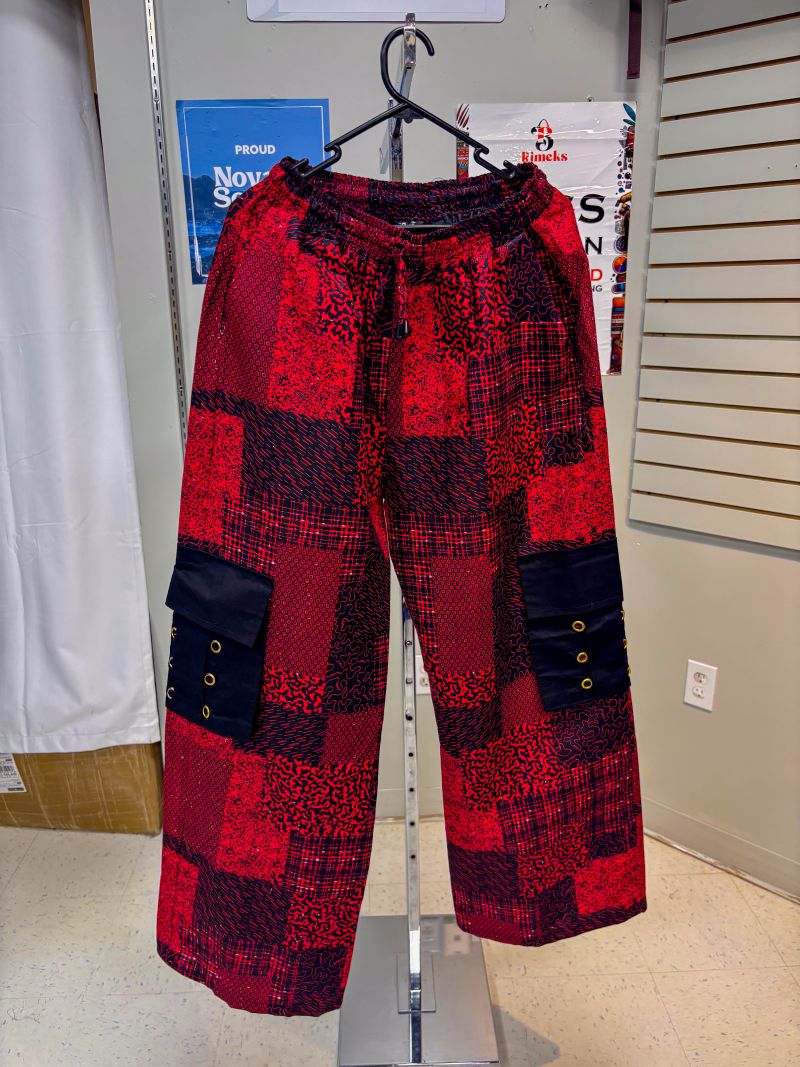 Ankara Pant - Red Black Cargo
