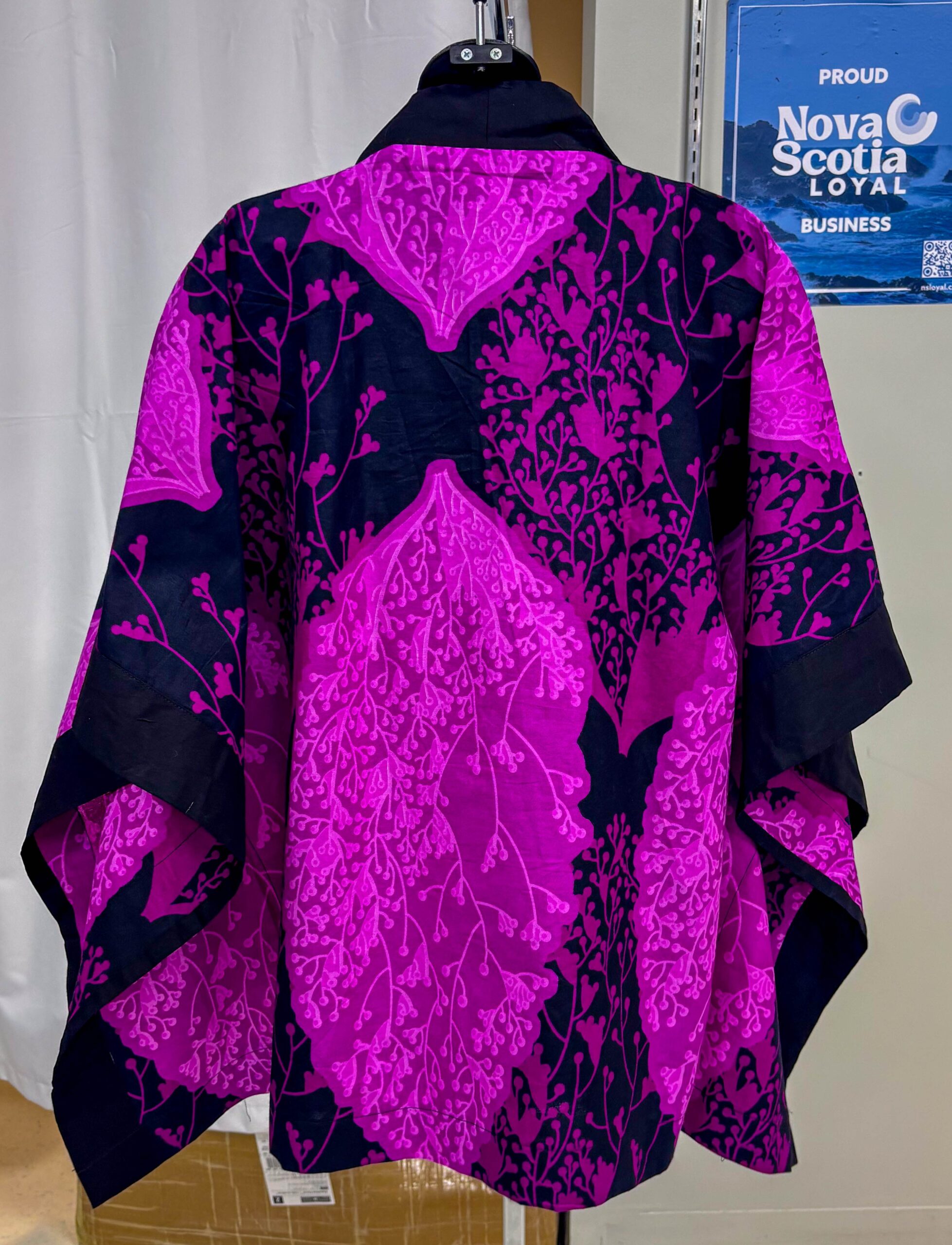 Ankara Tops -Purple Butterfly - Image 2